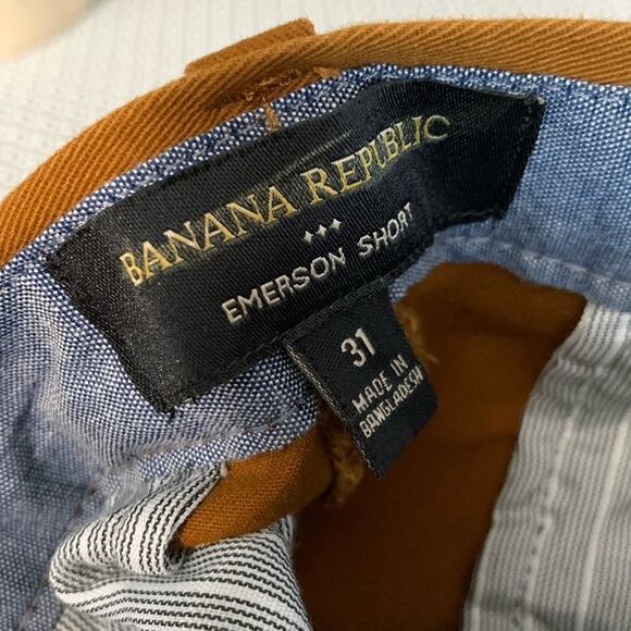 Banana Republic Men’s 11" Emerson Straight Fit Stretch Shorts Brown Size 31 NWT - Picture 5 of 7
